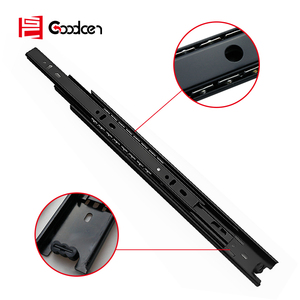 Goodcen Đen 18 Inch Bóng Mang Ngăn Kéo Mềm Đóng Trượt Đầy Đủ Mở Rộng Nhiệm Vụ Nặng Nề Đường Sắt Trượt Kính Thiên Văn Kênh Cho Nhà Bếp - Product Image 4
