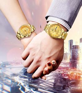 NIBOSI 2315-57 Sport Chrono IPG reloj de hombre de moda oro Acero inoxidable 43mm banda impermeable cuarzo parejas Dropshipping - Product Image 6