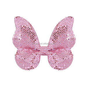 Accessori per capelli forcine per bambini Multi-colori Shinning farfalla Bowknot BB Hairclips per ragazze - Product Image 1