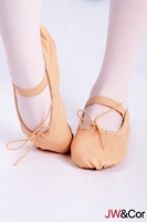 Chaussons de danse en cuir PU à semelle souple pour filles, pas chers, rose ballet, pour les quatre saisons