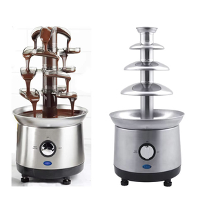 Fuente de Chocolate Comercial Pequeña de Sobremesa con 4 Niveles en Forma de Hoja para Restaurante o Cafetería - Product Image 3