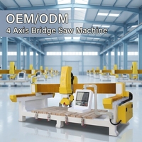 Machine de découpe de pierre CNC pour la découpe de carreaux de marbre et de granit, machine à scier à pont monobloc automatique