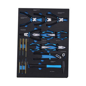 Boîte à outils en acier robuste à sept tiroirs verrouillables avec dessus en acier inoxydable, ensemble d'outils de réparation automobile de 180 pièces, OEM/OBM - Product Image 4