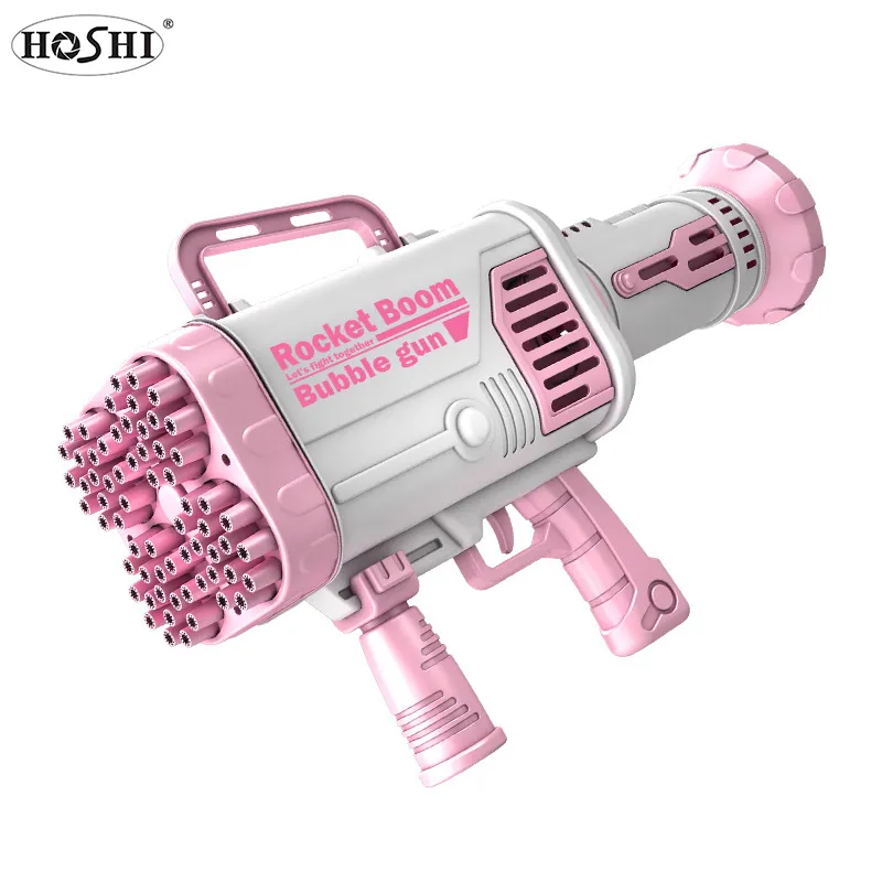 HOSHI 44 Lỗ Rocket Boom Bubble Gun Điện Ma Thuật Đồ Chơi Trẻ Em TikTok Máy Bong Bóng Cho Món Quà Sinh Nhật Bong Bóng Maker