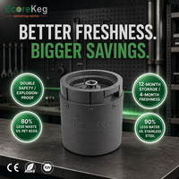 Offre Spéciale : Fût en Plastique 20L Ecorekeg Premium, Pression Max. 15 Bar, Durée de Conservation 12 Mois, Sans CO2, Kit d'Outils Professionnel pour la Fabrication de Bière Artisanale
