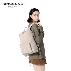Kingsons Women's <b>Backpack</b> 15 Inches <b>Lightweight</b> Water Resistant Nylon College Student Daily Use - Product Image 1