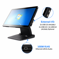 Caisse enregistreuse POS 15,6 pouces, Ethernet 100M, WiFi, BT 4.0, Intel I5 I3, 8 Go, 128 Go SSD, Windows 10, pour magasin de spiritueux et commerce de détail