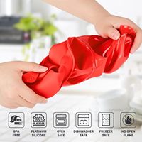 Moule à gâteau en silicone de qualité alimentaire, réutilisable, antiadhésif, pour cupcakes et muffins, résistant à la chaleur, logo personnalisable, outils de pâtisserie