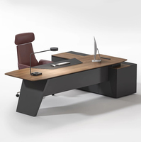 Ensemble de mobilier de bureau moderne et luxueux haut de gamme, table de bureau pour PDG exécutif et patron à vendre