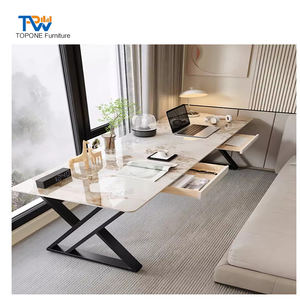 White Rock Slab Long <strong>Desk</strong> Against the Wall <strong>Narrow</strong> Wide Double Balcony <strong>Narrow</strong> <strong>Desk</strong> Bedside Table Office <strong>Computer</strong> <strong>Desk</strong> - Product Image 2