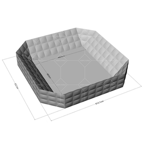 Cage de combat octogonale gonflable professionnelle extra-haute AirFunPro pour MMA, lutte, taekwondo, karaté (PVC) - Product Image 3