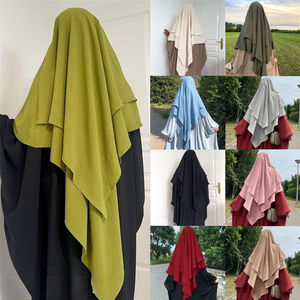 Hete Verkopende Kleding Sjaal Vrouwen Hijaabs Dames Lang Gebed 2 Laag - Product Image 2