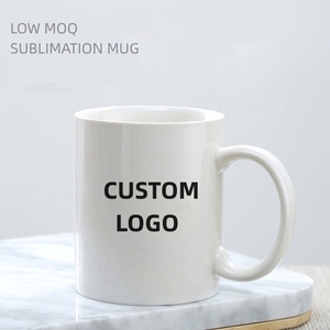 Mugs à café uniques en céramique stoneware de 11 oz pour sublimation, à double paroi, isolés sous vide, anti-fuite, avec paille rabattable, sans BPA, vente en gros - Product Image 1