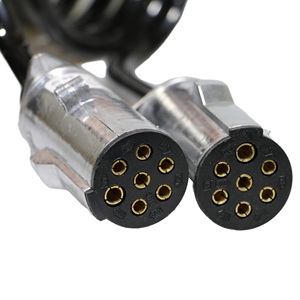 Tractor <span class=keywords><strong>7</strong></span> Pole Trailer Truck <span class=keywords><strong>Cable</strong></span> de <span class=keywords><strong>remolque</strong></span> eléctrico <span class=keywords><strong>Cable</strong></span> espiral de camión de goma - Product Image 2