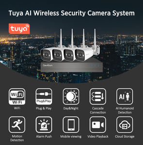 Tuya 4CH 4 canales 2MP 1080 1080P WIFI IP CCTV cámara de seguridad inalámbrica 4 canales DVR NVR SISTEMA DE al aire libre - Product Image 3