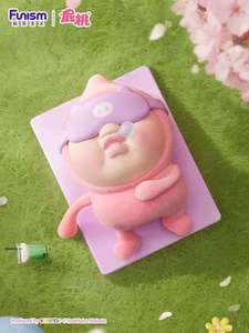 Funism Peach Boy Figurine Mignonne Faite à la Main, Boîte Mystère, Jouet Tendance, Ornement, Cadeau pour Passionnés de Fitness - Product Image 3