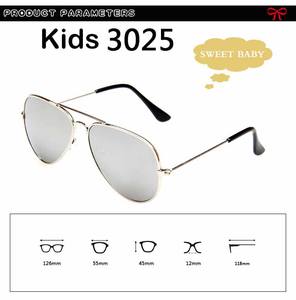 Kacamata Anak UV400 3025 untuk Bayi Laki-laki dan Perempuan Bingkai Logam <span class=keywords><strong>Pilot</strong></span> Klasik dalam Warna Putih Merah Biru-3026 - Product Image 6