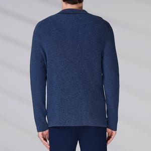 Cardigan en tricot pour homme, col en V, manches longues, boutons recouverts, en coton de haute qualité, décontracté, pour l'hiver - Product Image 6
