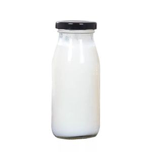 Best quality sealed glass Red Rabbit shape <span class=keywords><strong>for</strong></span> <span class=keywords><strong>the</strong></span> different style milkshake 280 ml glass bottle - Product Image 1