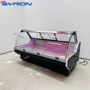 Vitrine réfrigérée pour viande et produits de charcuterie de grande taille, 1,5 m à 3 m, température unique, 220 V/110 V, ventilateur, <span class=keywords><strong>congélateur</strong></span>, <span class=keywords><strong>réfrigérateur</strong></span> - Product Image 3