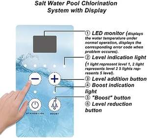 Système de <span class=keywords><strong>piscine</strong></span> à eau salée autonome EC12 de 15 000 gallons, remplacement pour la machine à chlore Hayward, fabriqué en plastique durable - Product Image 2
