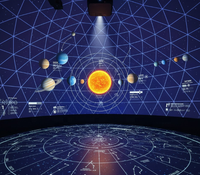 Projecteur de cartographie interactive 3D à 360° pour dôme, expérience immersive en dôme, projecteur de dôme planétarium pour planétarium