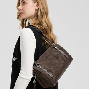 Bolso de Hombro Casual de Gamuza para Mujer, Bolso de Viaje de Cuero Genuino Estilo Boston con Cremallera y Forro de Algodón, Bolso de Bolos para Damas - Product Image 3