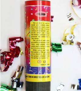Wholesale Christmas Birthday <b>Wedding</b> Props Popper Handheld Spring 20cm Gift Cannon Party Atmosphere Props Colorful <b>Confetti</b> - Product Image 3