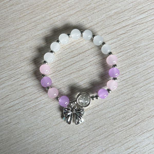 Pulseira Elástica da Moda para Mulheres com Pingente de Estrela e Borboleta de Imitação de Olho de Gato Azul - Product Image 4