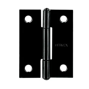 Master con unità 200 cerniera rettangolare 2 'nero, HERMEX - Product Image 1