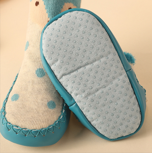 KTD-RTS003 mignon bébé robe chaussettes antidérapant doux équipage pantoufle <span class=keywords><strong>semelle</strong></span> en cuir tricoté respirant anti-dérapant RTS003 caractéristique jetable - Product Image 4