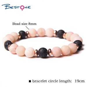 <span class=keywords><strong>Bracelet</strong></span> en <span class=keywords><strong>pierre</strong></span> de lave noire de haute qualité Bestone, <span class=keywords><strong>pierre</strong></span> précieuse naturelle pour hommes et femmes, diffuseur d'huiles essentielles, best-seller - Product Image 4