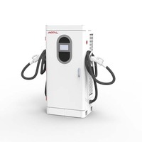 AMPPAL Estación de carga EV de pistolas dobles 60kw-200kw Montado en el piso CCS1 2 Chademo GB/T Salida-750 VDC