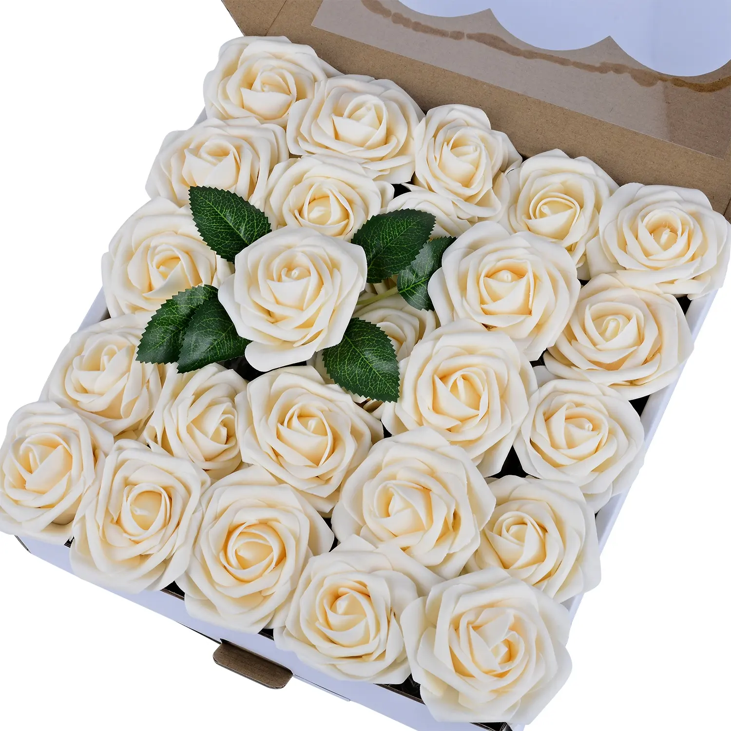 Rosas artificiales decorativas, rosas artificiales de espuma multicolor para centros de mesa de boda, venta al por mayor