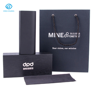 Estuche para Gafas de Sol en Oferta, Caja de Cuero para Gafas Ópticas, Paño de Limpieza con Logotipo Personalizado y Bolso de Mano - Product Image 1