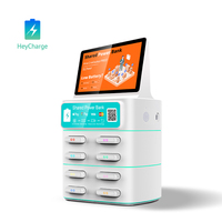 Werbe-Handyladestation mit Display, Schnelle PD-Ladestation, Powerbank-Verleihstation für Vermietungsunternehmen