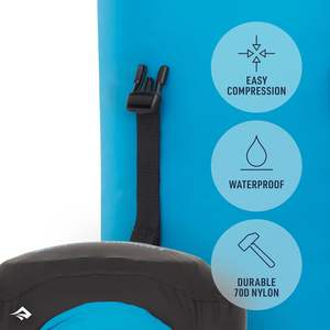 Premium 20 litri sacca a compressione a secco alta grigia chiusura a cerniera impermeabile alla moda Design elegante - Product Image 3