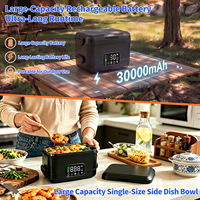 Boîte à lunch électrique en gros, couleur personnalisée, OEM, chauffe-plat rechargeable 1,5 L, 8 couleurs, portable
