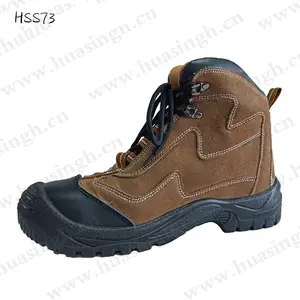 LXG, bottes de randonnée marron anti-crevaison avec embout en acier, bottes de sécurité en textile imperméable HSS73