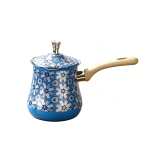 FLEY Caffettiera Turca Araba in Acciaio Inossidabile, Pentola Multifunzione per Sciogliere il Latte con Coperchio, per Negozi di Caffè - Product Image 4