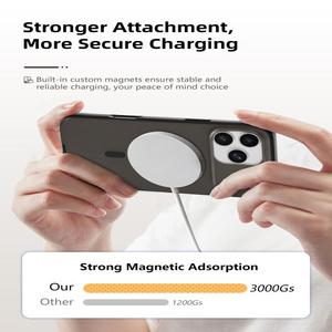 เคสโทรศัพท์กันกระแทกแบบแม่เหล็กพรีเมียมรุ่นใหม่ปี 2026 ดีไซน์มินิมอล TPU+PC พร้อมพื้นผิวสัมผัสกันลื่น สำหรับ 17/16/15/14/13 Pro - Product Image 4