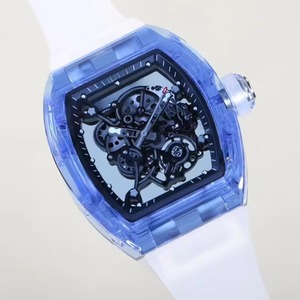 Reloj de Pulsera Mecánico Automático Esqueletizado con Caja Azul Cristal, Edición Limitada Personalizada, Luminoso, Resistente al Agua, para Hombre, Nuevo - Product Image 2