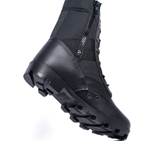 Échantillon de support OEM Bottes tactiques pour hommes Bottes du désert spéciales Bottes de combat durables en cuir Chaussures de randonnée extérieures à la cheville