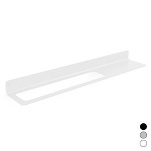 Soporte para estantería Saeta de 16 cm, blanco, con orificio izquierdo, para estanterías de baño - Product Image 2