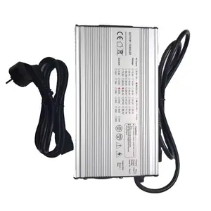UY600W 13S 54.6V Li-ion Charger 48V 10A Charger De Batterie Standard Battery Electric Black and Silver Aluminium Alloy Casing