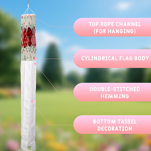 Decoración de San Valentín Personalizada, Calcetín de Viento con Impresión Digital para Jardín, Patio y Terraza - Product Image 4