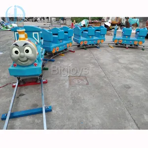 7 seats mini blue train design electric train, mini cheap kids train ride