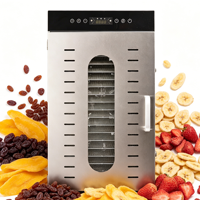 304 RVS Elektrische 20-laags Voedseldehydrator Groente Fruit Vlees Huisdierenvoer Droger Huishoudelijke Commerciële Dehydrator