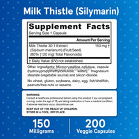 BLIMEY Super Detox Caps Capsules d'extrait de chardon-Marie Pilules de foie Supplément L-Glutathion Capsule pour la peau