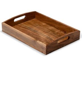 <span class=keywords><strong>2025</strong></span> Neues <span class=keywords><strong>Design</strong></span> des natürlichen Akazien-Holz tabletts mit Griff - Product Image 6